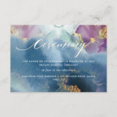 Paarse, Blauwgroen en blauwe Waterverf — Details Informatiekaartje (Voorkant)