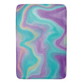 Paarse, Blauwgroen en goudziren Badmat (Voorkant Verticaal)