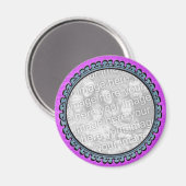 Paarse & Blauwgroen Fotomagneet Magneet (Voorkant / Achterkant)