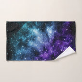 Paarse Blauwgroen galaxy Nebula Dream #1 Bad Handdoek (Handdoek)