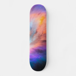 Paarse Blauwgroen galaxy Nebula Dream #1 Persoonlijk Skateboard