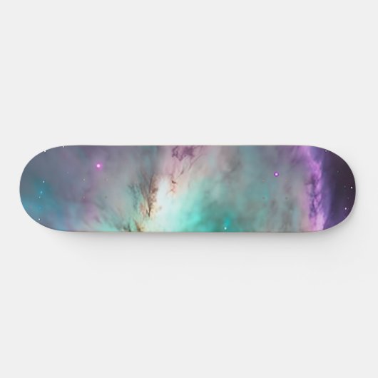 Paarse Blauwgroen galaxy Nebula Dream #1 Persoonlijk Skateboard (Horizontaal)