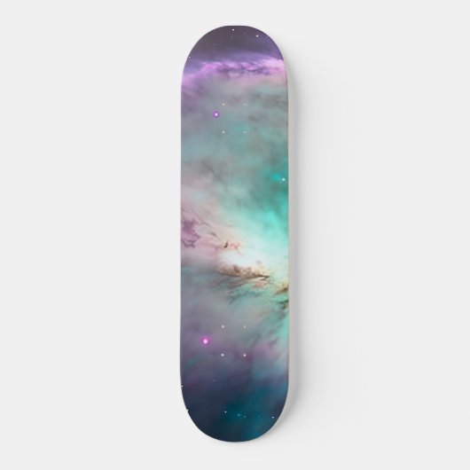Paarse Blauwgroen galaxy Nebula Dream #1 Persoonlijk Skateboard (Voorkant)