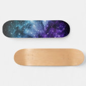 Paarse Blauwgroen galaxy Nebula Dream #1 Persoonlijk Skateboard (Horizontaal)