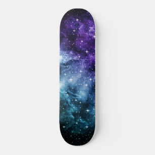 Paarse Blauwgroen galaxy Nebula Dream #1 Persoonlijk Skateboard