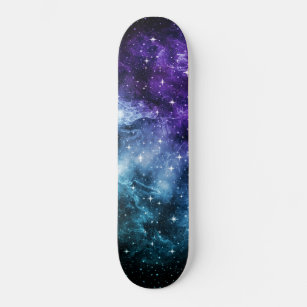 Paarse Blauwgroen galaxy Nebula Dream #1 Persoonlijk Skateboard