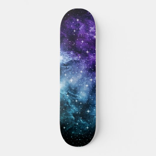 Paarse Blauwgroen galaxy Nebula Dream #1 Persoonlijk Skateboard (Voorkant)