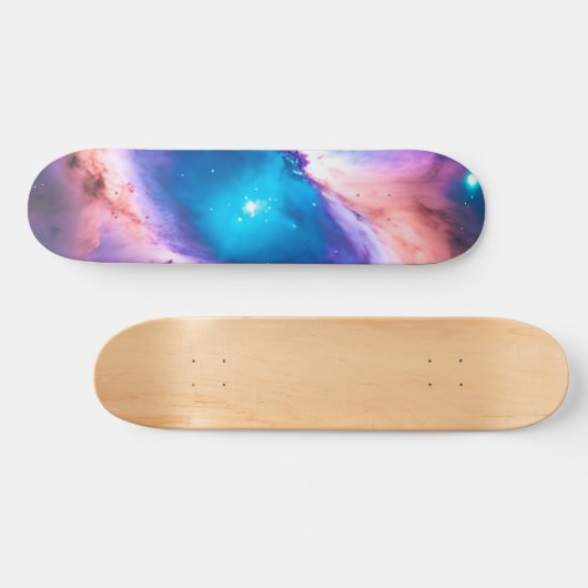 Paarse Blauwgroen galaxy Nebula Dream #1 Skateboar Persoonlijk Skateboard (Horizontaal)