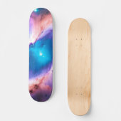 Paarse Blauwgroen galaxy Nebula Dream #1 Skateboar Persoonlijk Skateboard (Voorkant)