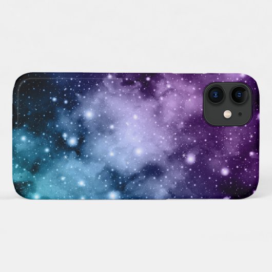 Paarse Blauwgroen galaxy Nebula Dream #2 Case-Mate iPhone Case (Achterkant (horizontaal))