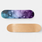 Paarse Blauwgroen galaxy Nebula Dream #2 Persoonlijk Skateboard (Horizontaal)