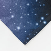 Paarse Blauwgroen galaxy Nebula Dream Moon Phases  Fleece Deken (Hoek)