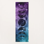 Paarse Blauwgroen galaxy Nebula Dream Moon Phases  Yogamat (Voorkant)