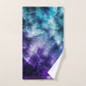 Paarse Blauwgroen Galaxy Nebula Marble Dream #1 Bad Handdoek (Handdoek)