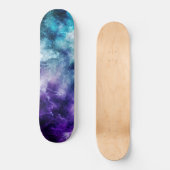 Paarse Blauwgroen Galaxy Nebula Marble Dream #1 Persoonlijk Skateboard (Voorkant)