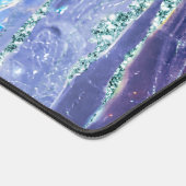 Paarse Blauwgroen Glitter Holografische Opal Marbl Bureaumat (Hoek)