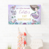 Paarse Blauwgroen goudzeemeermin 1-jaars banner (Insitu)