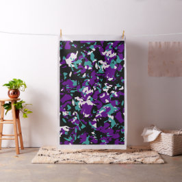 Paarse Blauwgroen Groene Camo Fabric Stof