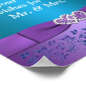 Paarse, Blauwgroen hemeltrekpleister Poster (Hoek)