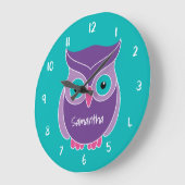 Paarse Blauwgroen kippen Kinder dieren speciaal ge Grote Klok (Hoek)