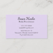 *~* Paarse Blauwgroen Lavender Star Healer Mandala Visitekaartje (Achterkant)