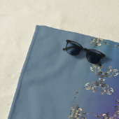  Paarse Blauwgroen Monogram Strandlaken (In situ)