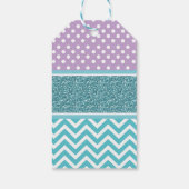  Paarse Blauwgroen olifant dank u Label Cadeaulabel (Achterkant)