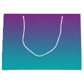 Paarse & Blauwgroen Ombre Large Cadeautasje (Voorkant)