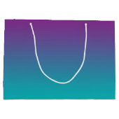 Paarse & Blauwgroen Ombre Large Cadeautasje (Achterkant)