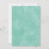 Paarse Blauwgroen Onze Kleine Zeemeermin 1e Verjaa Kaart (Achterkant)