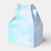 Paarse Blauwgroen Tie Dye Bat Mitzvah Bedankdoosjes (Achterkant)