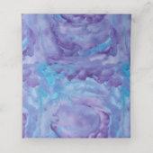 Paarse Blauwgroen Waterverf Boom van het Leven Gev Plaatskaartje (Binnenkant ongevouwen)