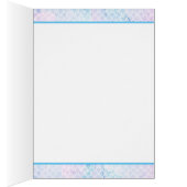 Paarse Blauwgroen Zeemeermin Baby shower Dank u we (Binnen (Rechts))