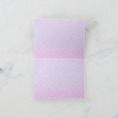 Paarse Blauwgroen Zeemeermin Meisje Baby shower Da Bedankkaart (Binnen)