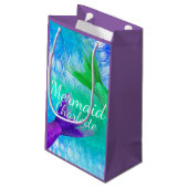Paarse & Blauwgroen Zeemeermin Staarten en Schalen Klein Cadeauzakje (Achterkant Gekanteld)
