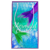 Paarse & Blauwgroen Zeemeermin Staarten en Schalen Klein Cadeauzakje (Voorkant)
