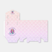 Paarse Blauwgroen Zeemeermin Waterverf Dank u Favo Bedankdoosjes (Uitgevouwen)