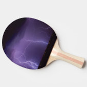 Paarse bliksem in een nachtwoestijn-dun Storm Tafeltennisbatje (Zijkant)