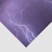 Paarse bliksem in een nachtwoestijn-dun Storm Tissuepapier (Detail)