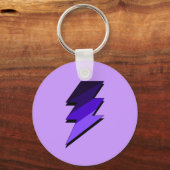 Paarse bliksem Thunder Bolt Sleutelhanger (Voorkant)