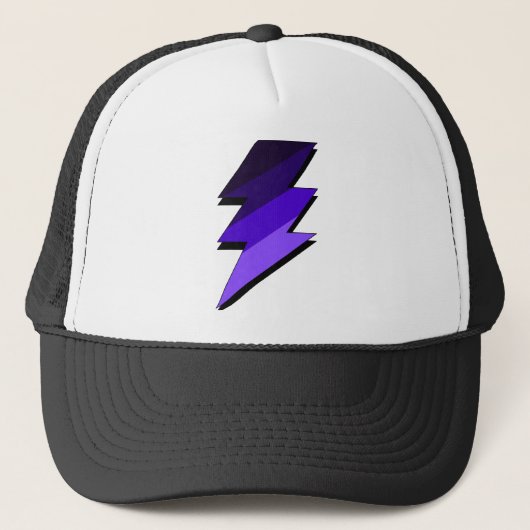 Paarse bliksem Thunder Bolt Trucker Pet (Voorkant)