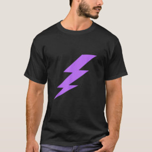 Paarse bliksembolt t-shirt