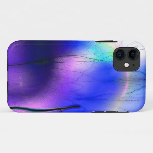 paarse bliksemflits Case-Mate iPhone case (Achterkant (horizontaal))