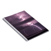 Paarse bliksemschicht notitieboek (Rechterzijde)
