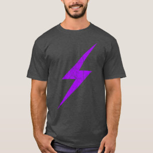 Paarse bliksemschicht van anarcha-feminisme vintag t-shirt