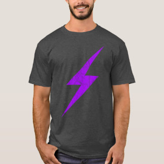 Paarse bliksemschicht van anarcha-feminisme vintag t-shirt