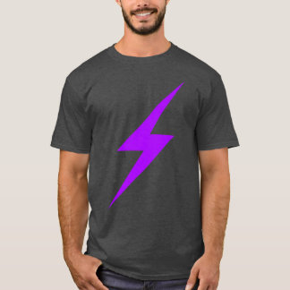 Paarse bliksemschicht van het anarchafeminisme t-shirt