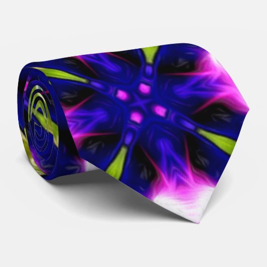 Paarse blikvanger stropdas (Opgerold)