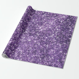 Paarse bling inpakpapier