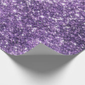 Paarse bling inpakpapier (Hoek)